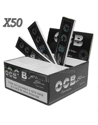 Papier à Rouler OCB Premium Slim (Boîte de 50 Carnets)