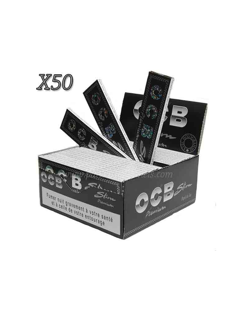 Feuilles à rouler Slim Premium noire BIO, OCB (x32)